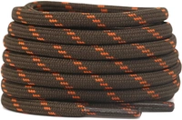 GRAH SANGRAH® (2 Pair) Shoelaces for Hiking Shoes, Outdoor Walking Sneakers, Outdoor Hiking, Climbing, Basketball, Work Boot, Running , Sport Shoes - 120 cm, Brown Orange